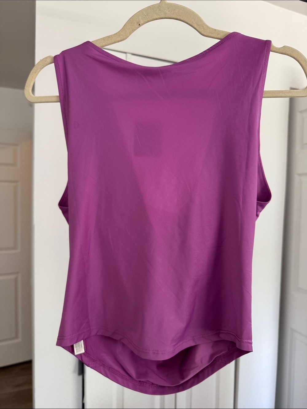 Free People Draped Cowl Neck Tank Top - Magenta - Picture 3 of 4
